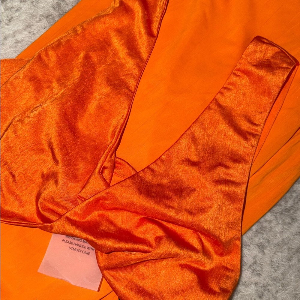 Joana Maxi Skirt Set in Tangerine - Picture 6 of 6